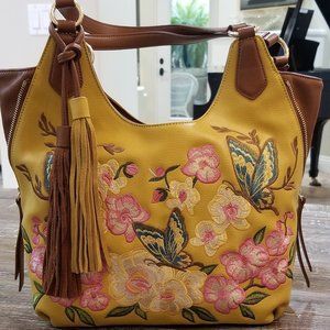 Vintage Sharif Gold / Yellow Shoulder Bag